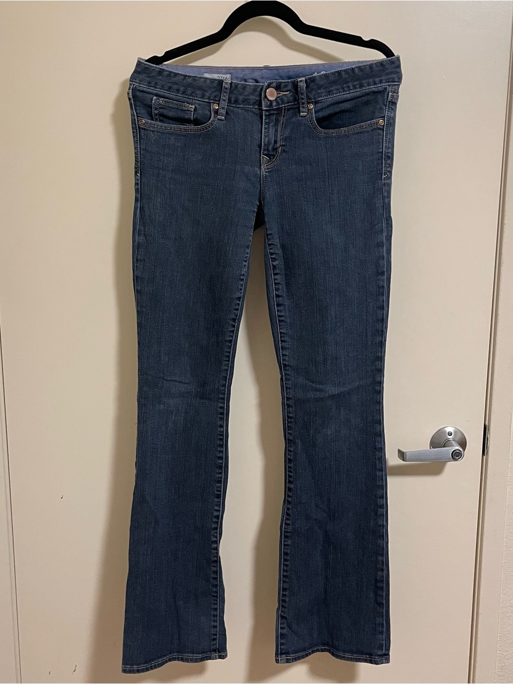 Gap 1969 Curvy Bootcut Jeans Womens 27/4R Medium Blue Low Rise Stretch Denim